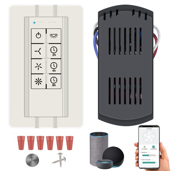 CeilingBreeze Smart Ceiling Fan Remote for AC Fan (White)